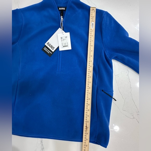 RAINS Men’s Blue Half-Zip Fleece NWT - Picture 13 of 13